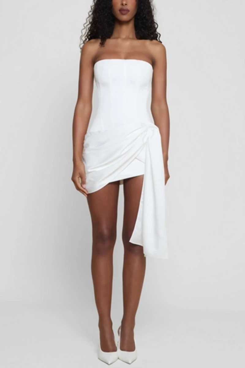 LEAU Solara Satin Corset Dress