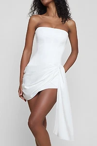 LEAU Solara Satin Corset Dress