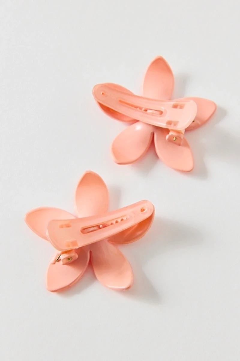 Plumeria Flower Hair Clip Set