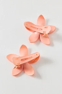Plumeria Flower Hair Clip Set