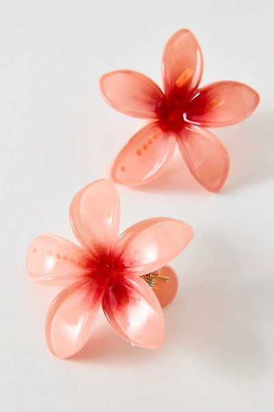 Plumeria Flower Hair Clip Set