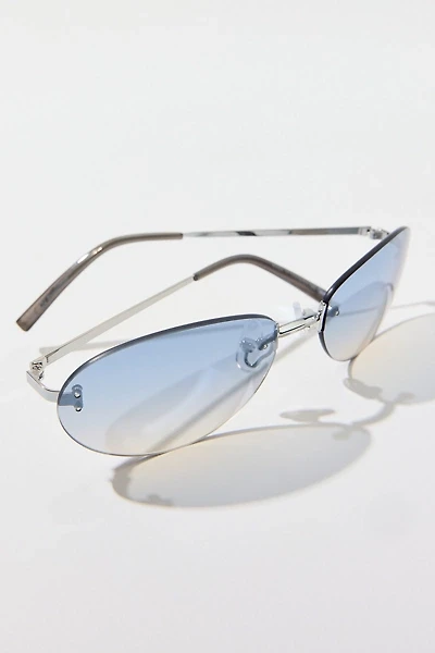 Piper Rimless Oval Sunglasses