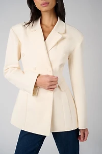WeWoreWhat Double Breasted Cinched Waist Blazer