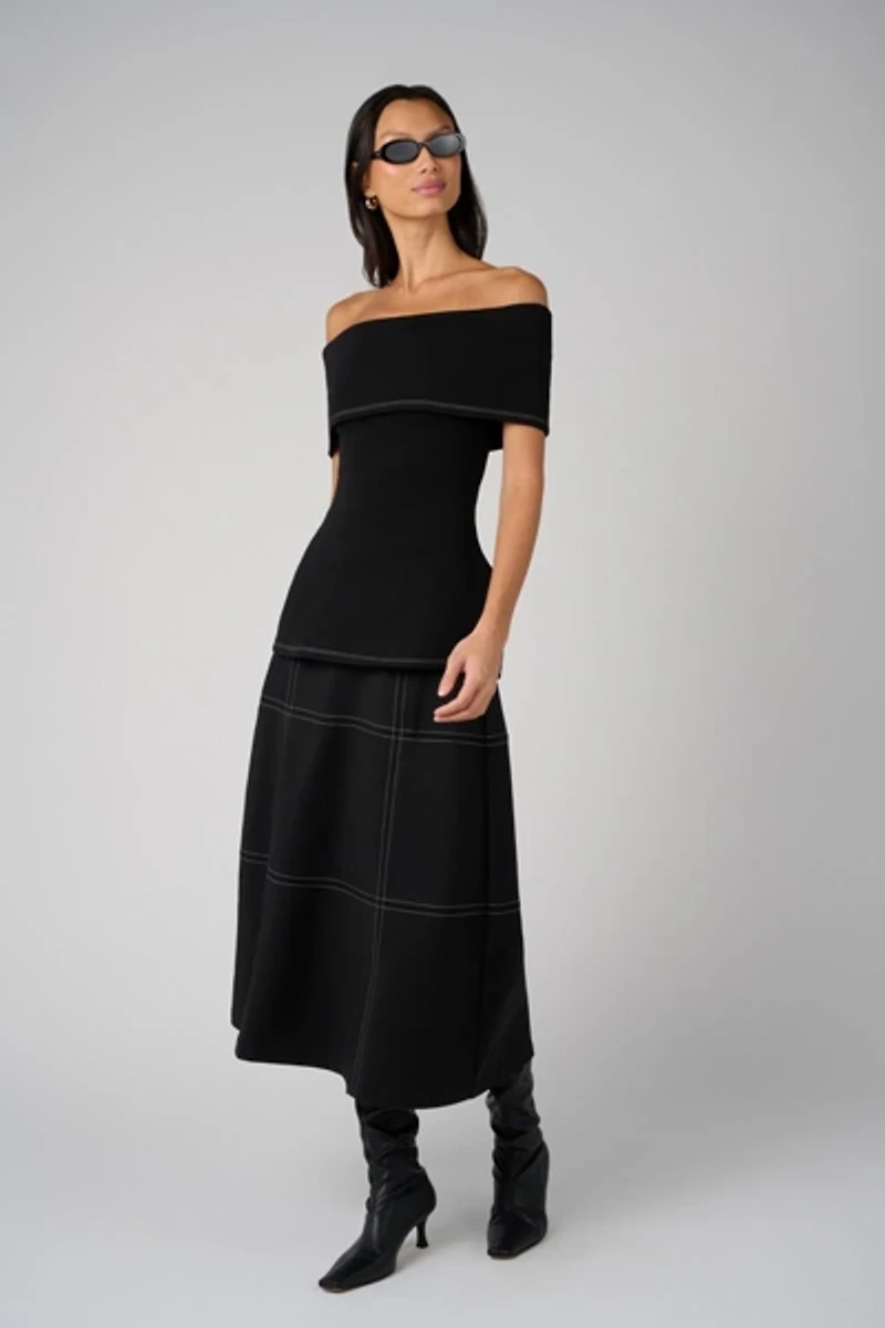 WeWoreWhat Off Shoulder Fold Over Top