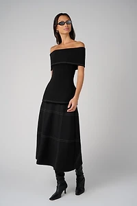 WeWoreWhat Off Shoulder Fold Over Top