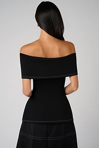 WeWoreWhat Off Shoulder Fold Over Top