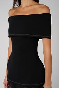 WeWoreWhat Off Shoulder Fold Over Top