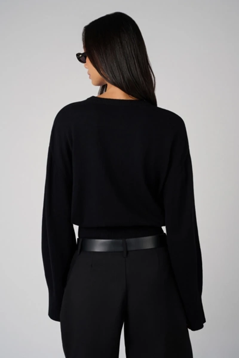 WeWoreWhat Bubble Crewneck Sweater