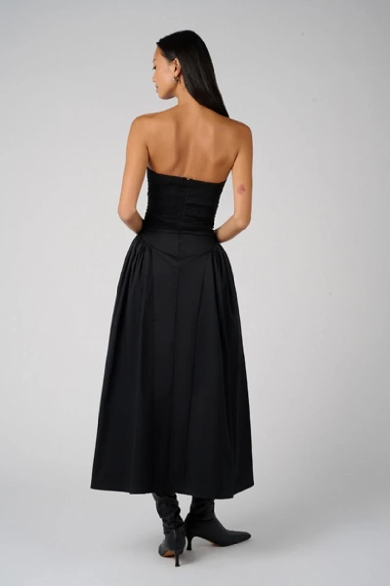 WeWoreWhat Strapless Corset Ruched Dress