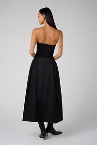 WeWoreWhat Strapless Corset Ruched Dress