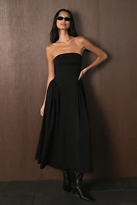 WeWoreWhat Strapless Corset Ruched Dress