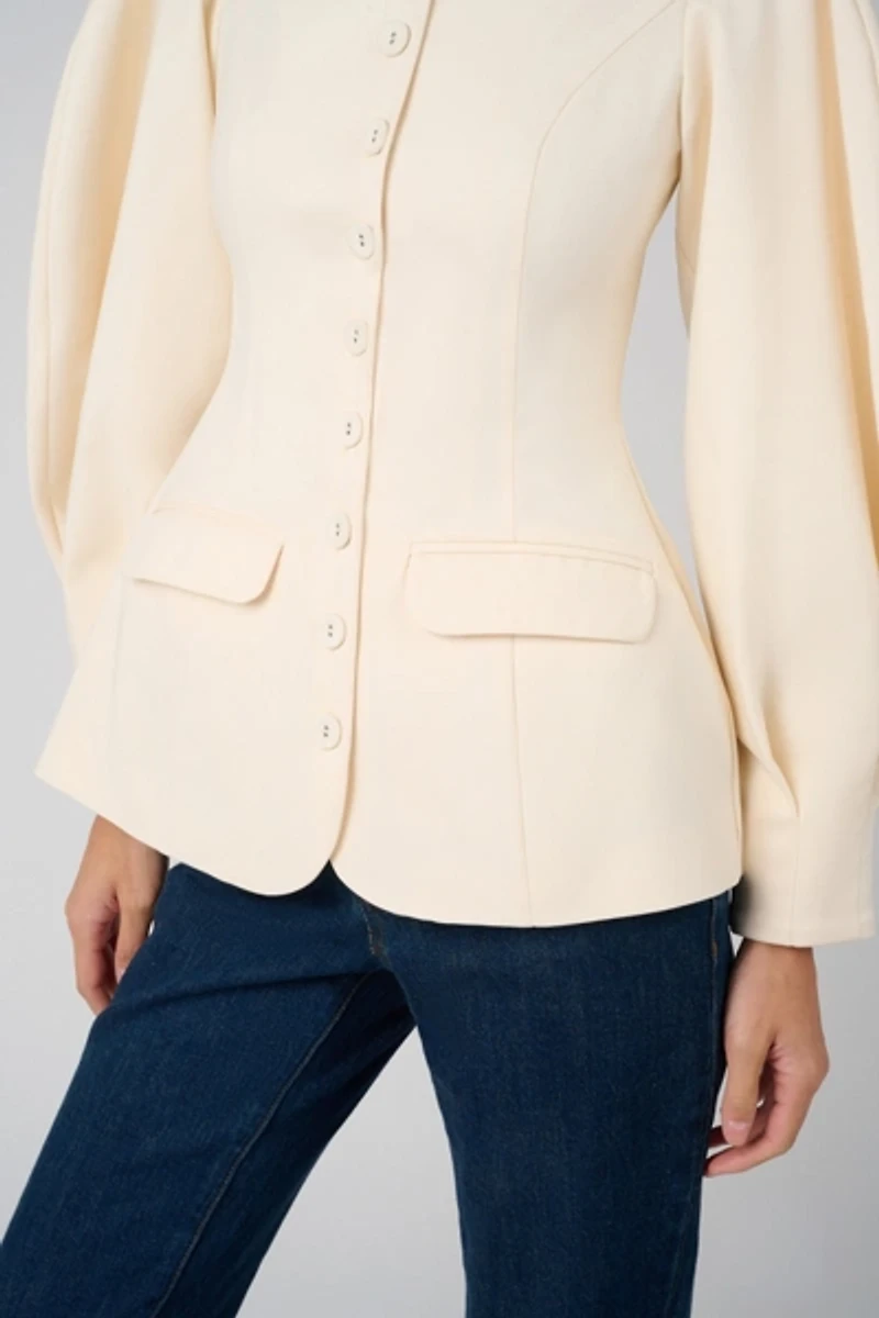 WeWoreWhat Cocoon Sleeve Peplum Blazer