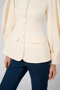 WeWoreWhat Cocoon Sleeve Peplum Blazer
