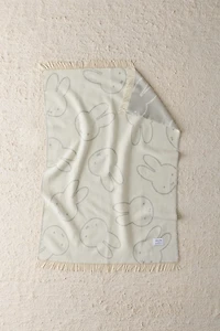 Maison Deux X Miffy Head Wool Fleece Throw Blanket