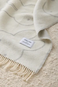 Maison Deux X Miffy Head Wool Fleece Throw Blanket