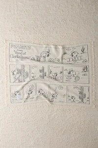 Maison Deux X Peanuts Snoopy Desert Comic Strip Throw Blanket