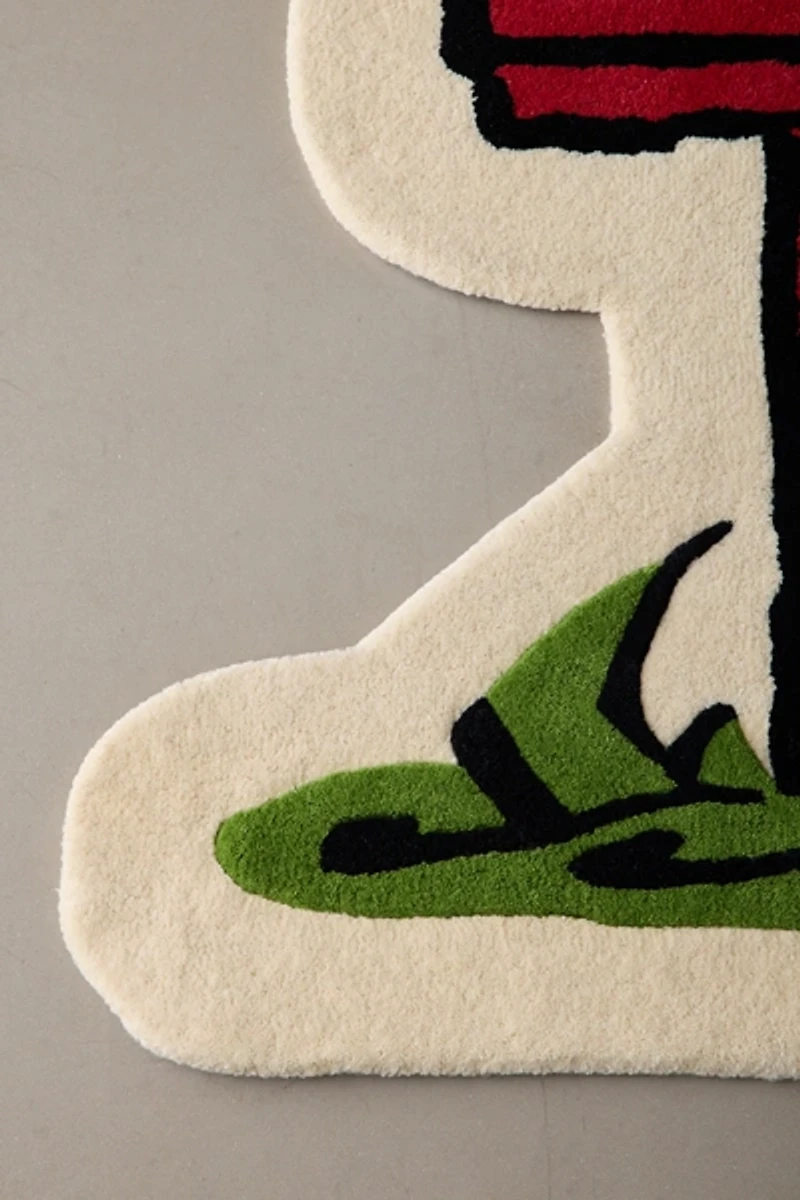 Maison Deux X Peanuts Snoopy Doghouse Wool Tufted Rug