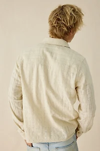 Les Deux Textured Slub Cotton Overshirt