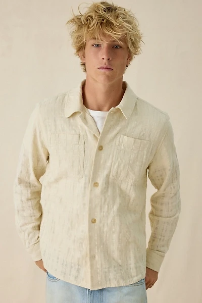 Les Deux Textured Slub Cotton Overshirt