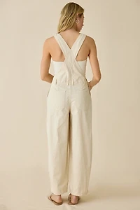 BDG Rih Cotton Canvas Extreme Barrel-Leg Overalls