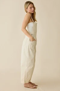 BDG Rih Cotton Canvas Extreme Barrel-Leg Overalls