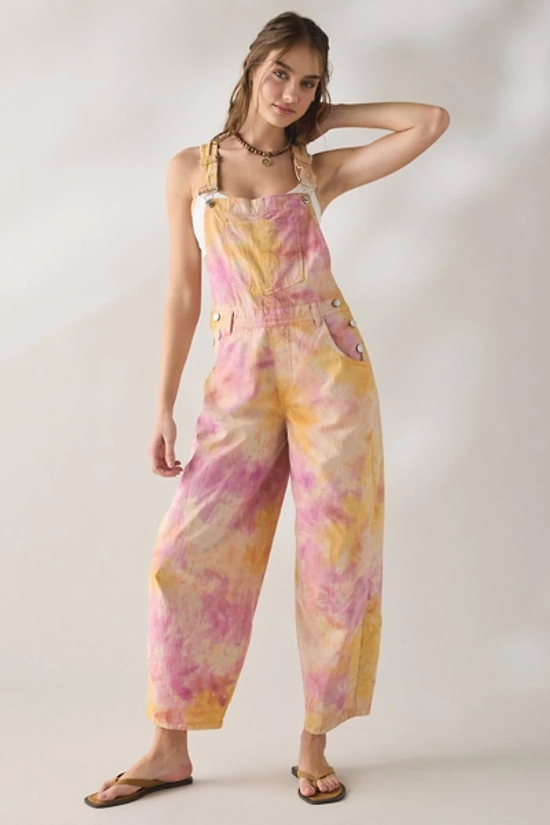 BDG Rih Cotton Canvas Extreme Barrel-Leg Overalls