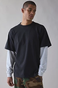 Cotton Collective Boxy 2fer Double Layer Tee