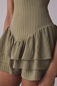 Kimchi Blue Ruffled Up Short Sleeve Romper