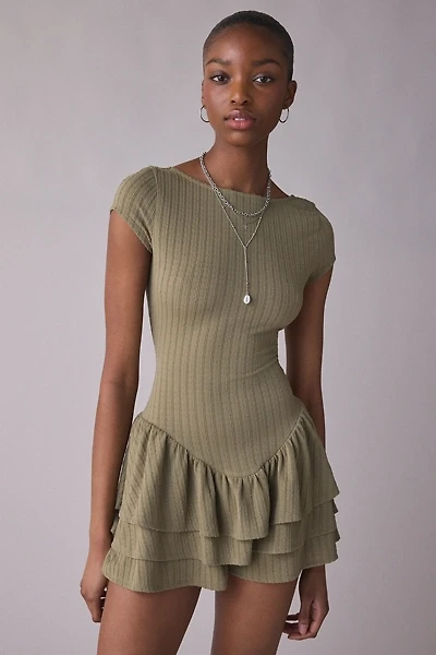 Kimchi Blue Ruffled Up Short Sleeve Romper