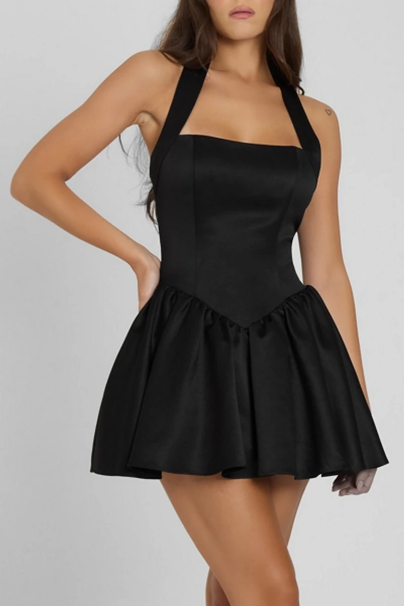 LEAU Hyades Halter Corset Mini Dress