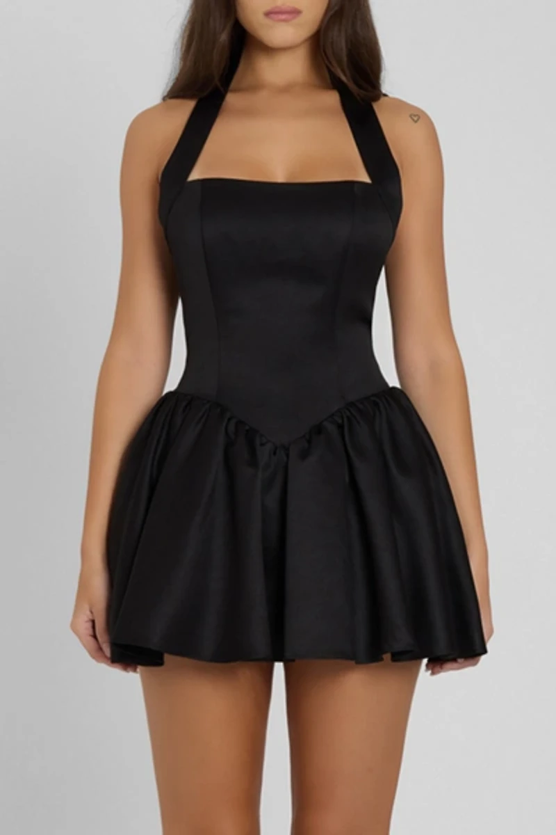 LEAU Hyades Halter Corset Mini Dress