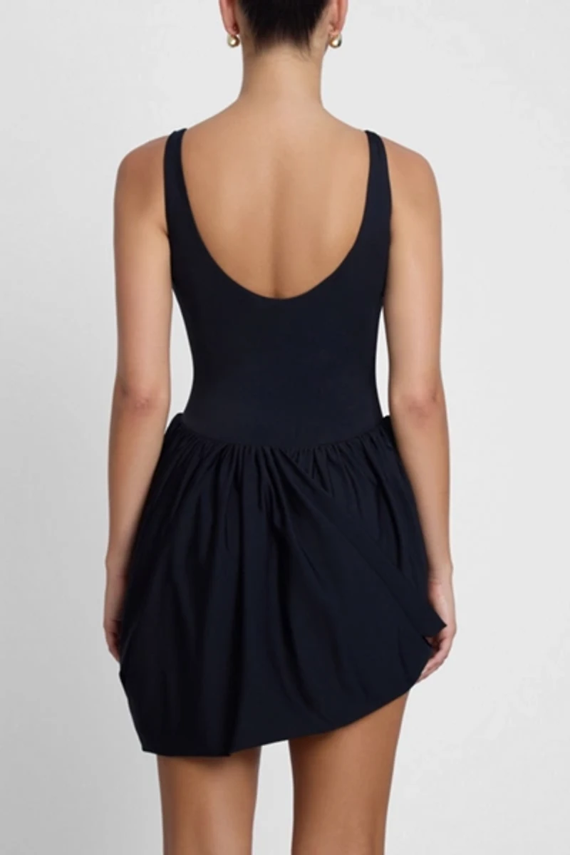 LEAU Dasia Sculpt Drape Mini Dress