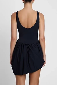 LEAU Dasia Sculpt Drape Mini Dress