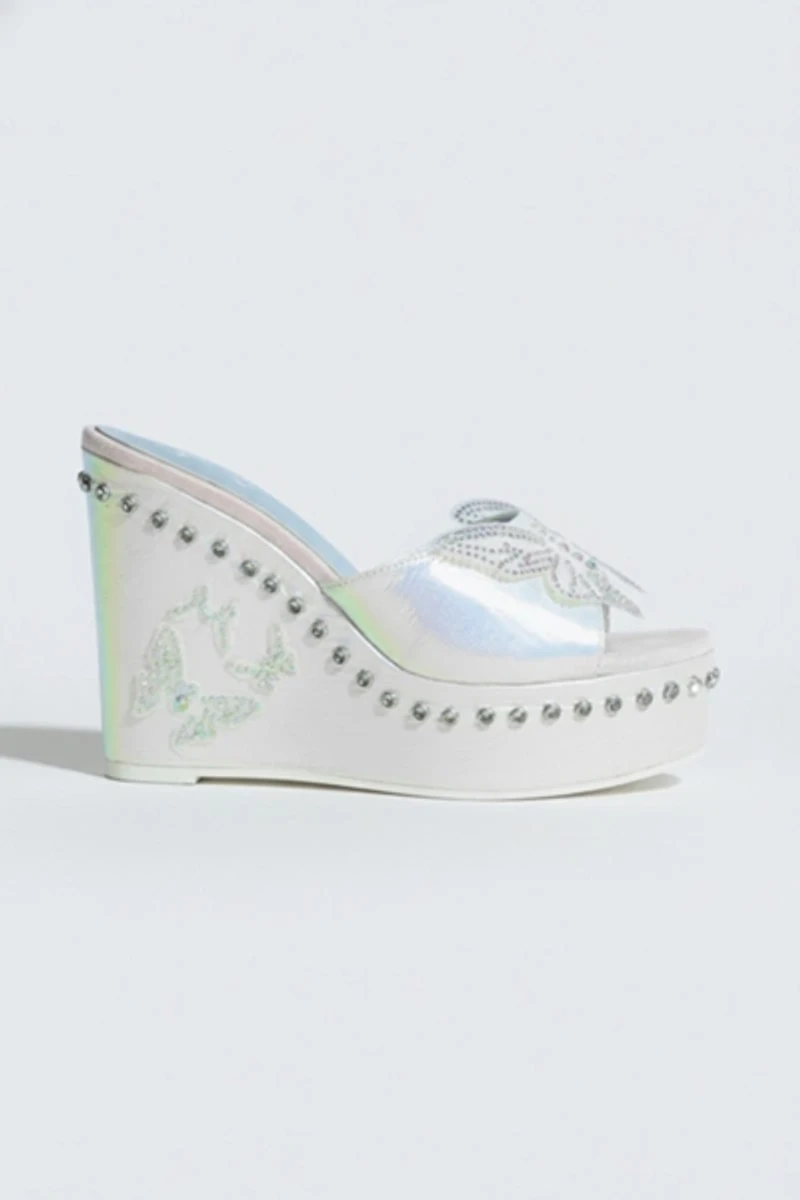 Sparkl Bianca Butterfly Wedge Heel