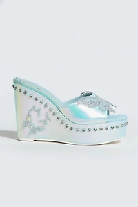 Sparkl Bianca Butterfly Wedge Heel