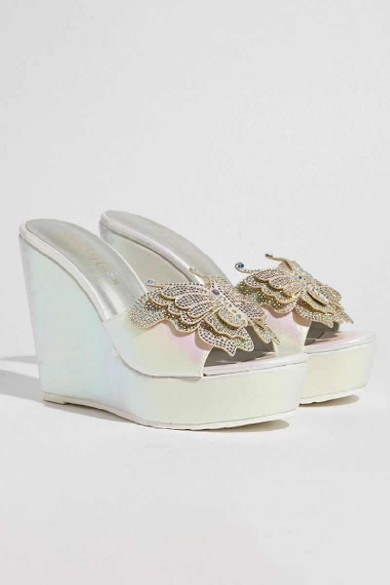 Sparkl Mackenzie Butterfly Wedge Heel