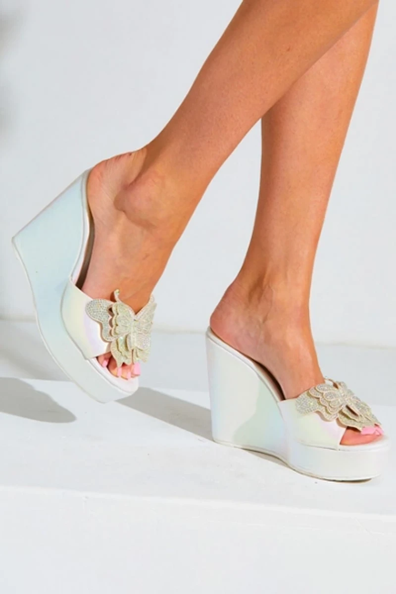 Sparkl Mackenzie Butterfly Wedge Heel