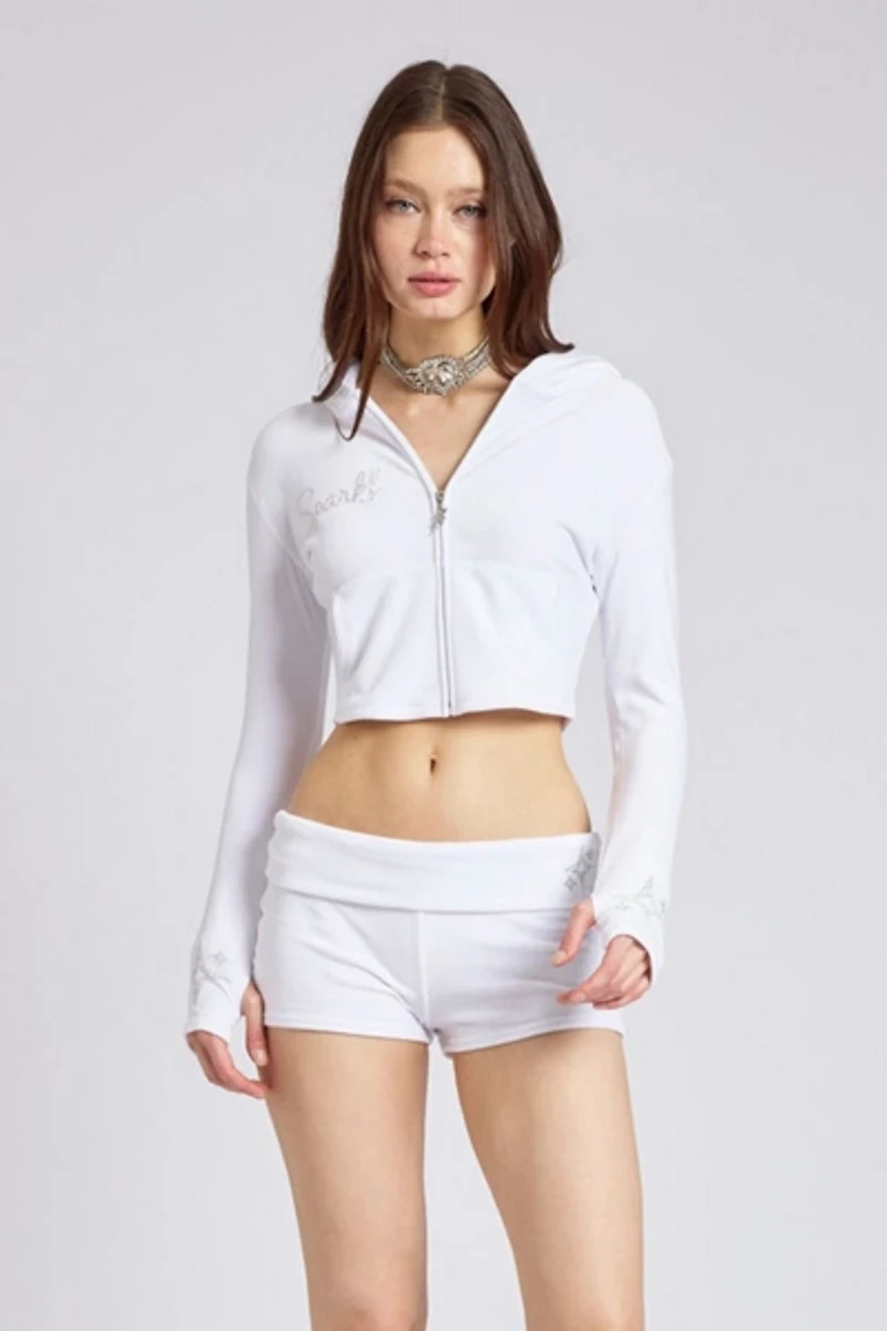 Sparkl Velour Tracksuit Hoodie