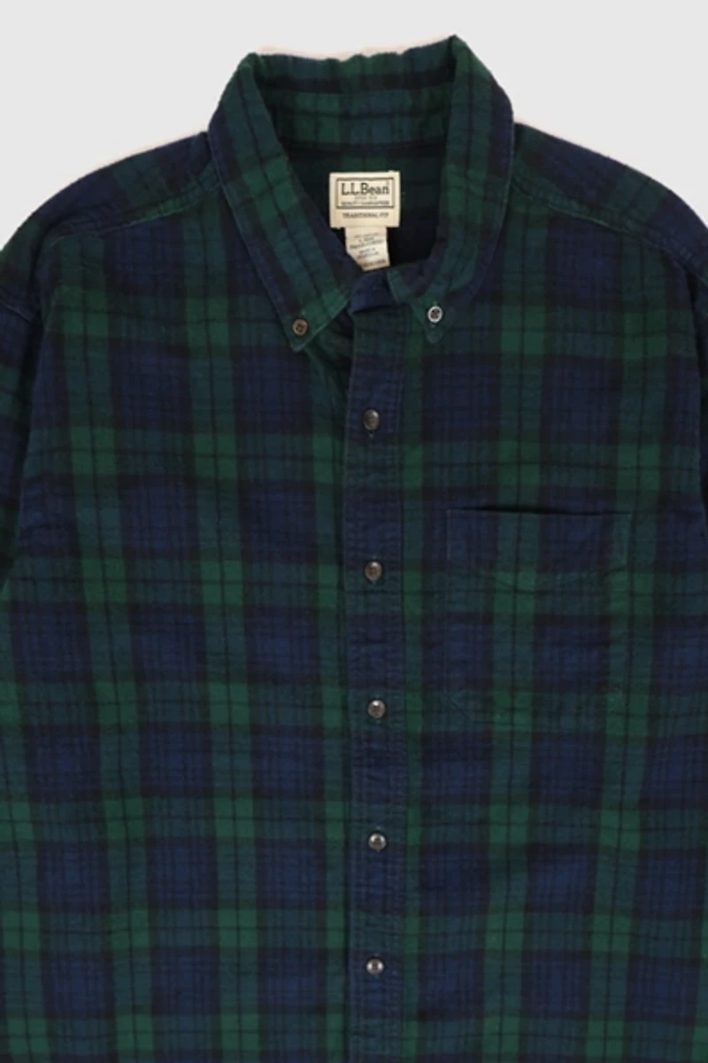 Vintage L.L. Bean Flannel Button-Down Shirt