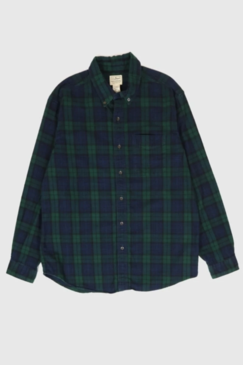 Vintage L.L. Bean Flannel Button-Down Shirt