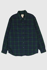 Vintage L.L. Bean Flannel Button-Down Shirt