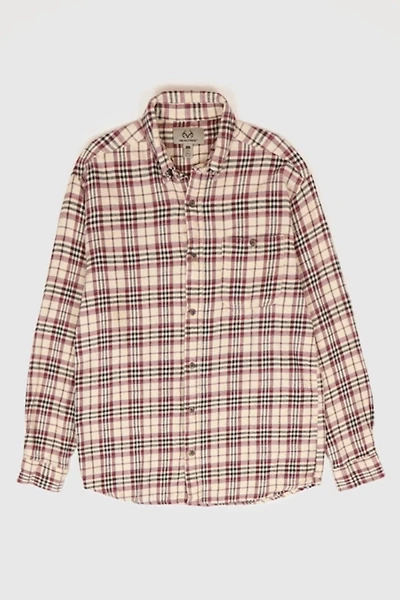 Vintge Plaid Flannel Button-Down Shirt