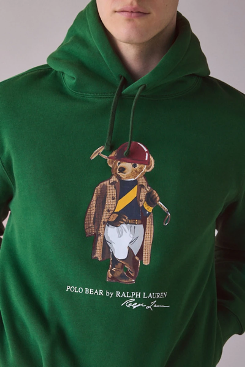 Polo Ralph Lauren Society Bear Graphic Hoodie Sweatshirt