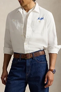 Polo Ralph Lauren Embroidered Herringbone Overshirt