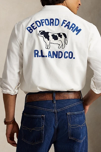 Polo Ralph Lauren Embroidered Herringbone Overshirt