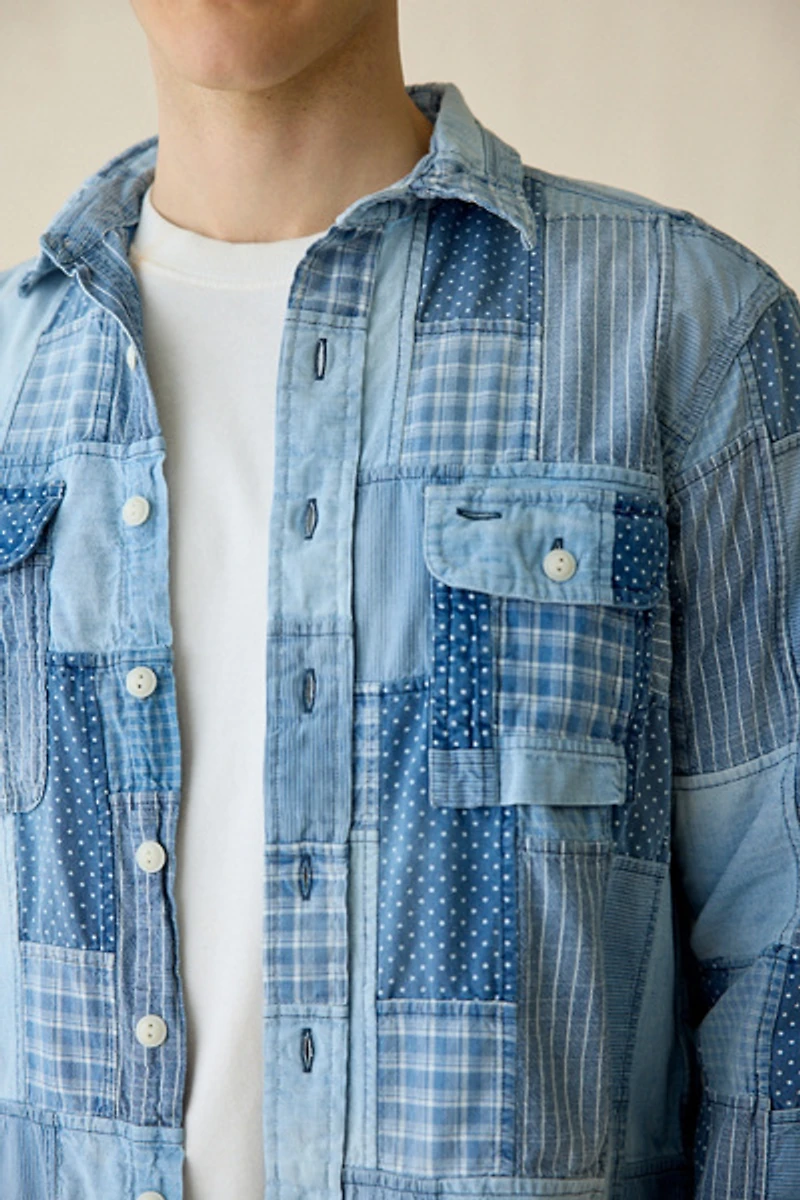 Polo Ralph Lauren Original Label Patchwork Denim Long Sleeve Shirt
