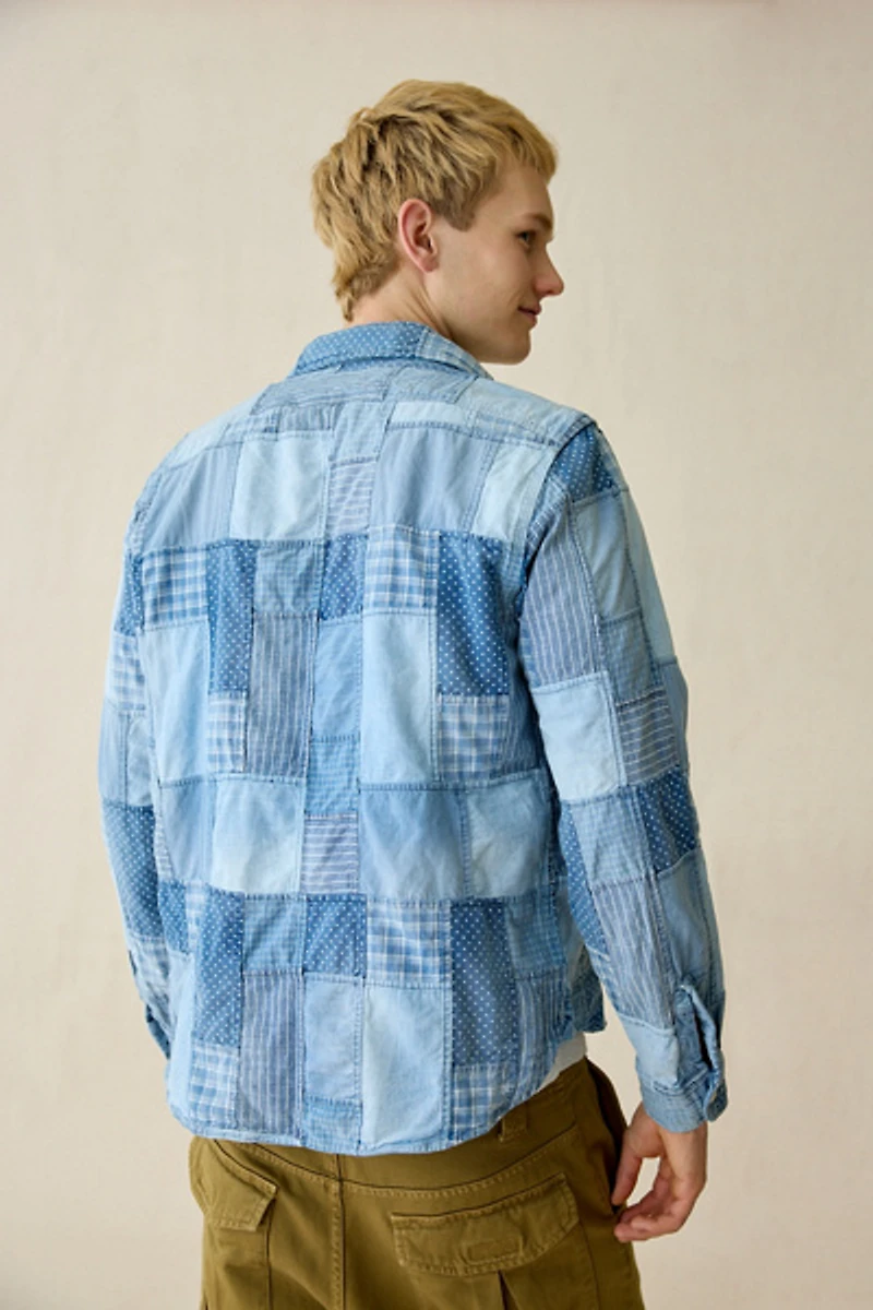 Polo Ralph Lauren Original Label Patchwork Denim Long Sleeve Shirt