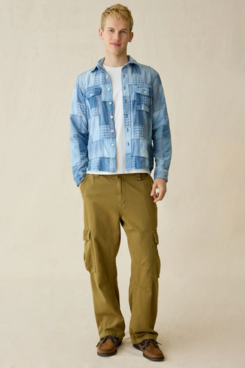 Polo Ralph Lauren Original Label Patchwork Denim Long Sleeve Shirt