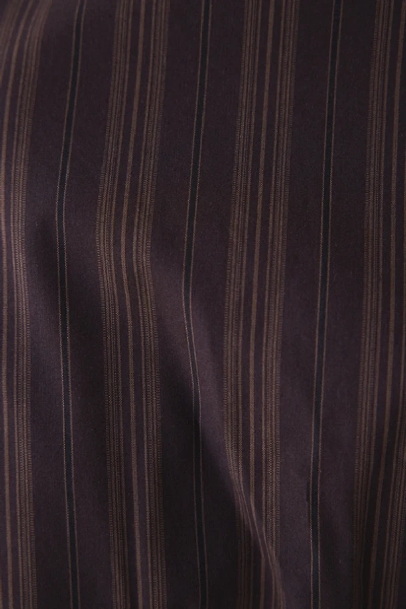 Ghospell Ximena Striped Oversized Button-Down Shirt