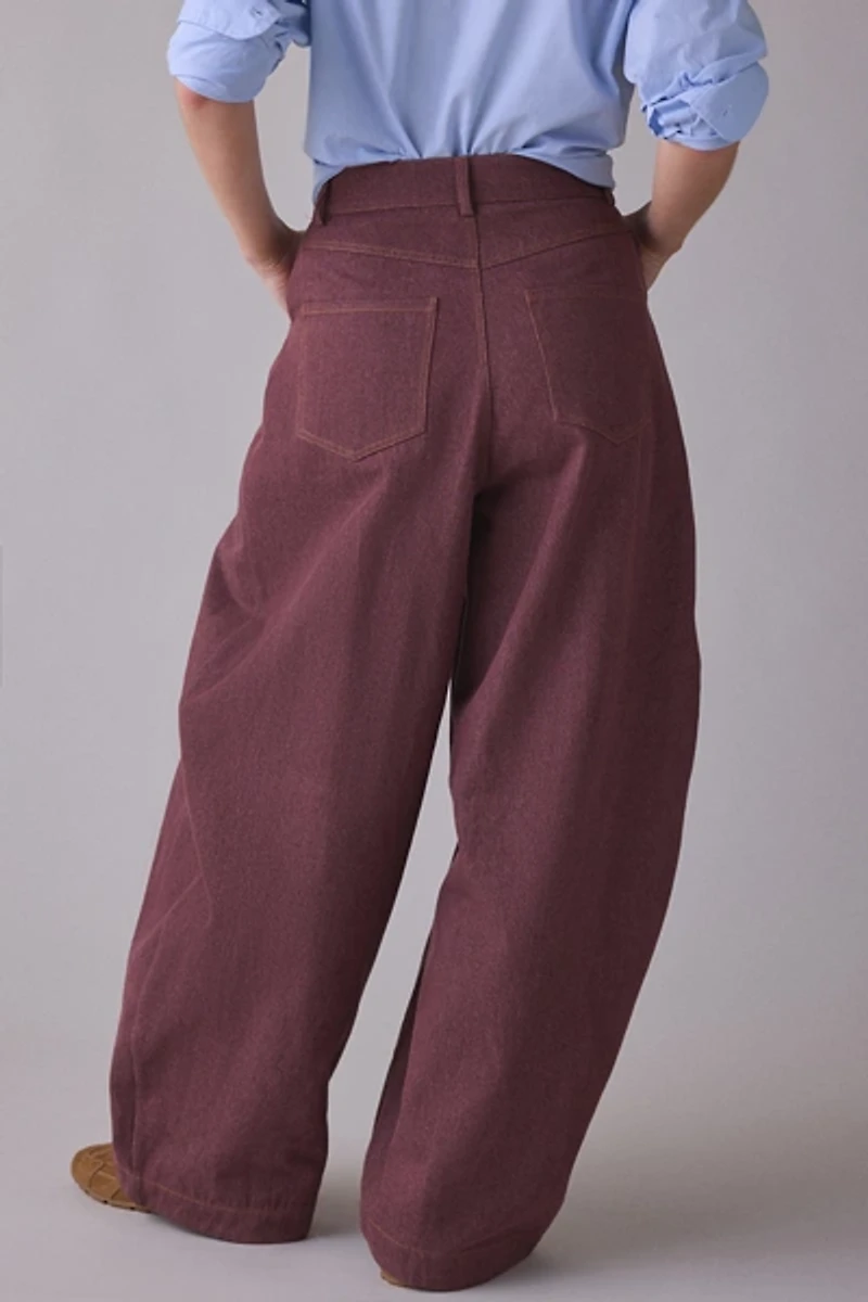 Ghospell Minka Brown Balloon Jean